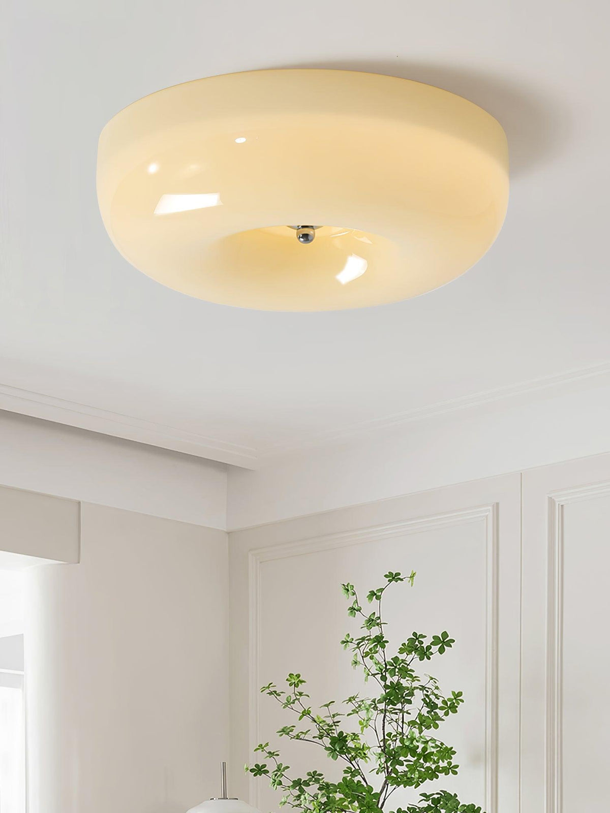 Velisiel Kronleuchter Cream Pudding aus mundgeblasenem Glas