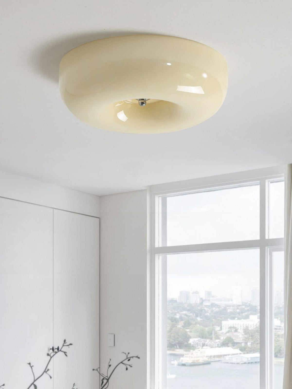 Velisiel Kronleuchter Cream Pudding aus mundgeblasenem Glas