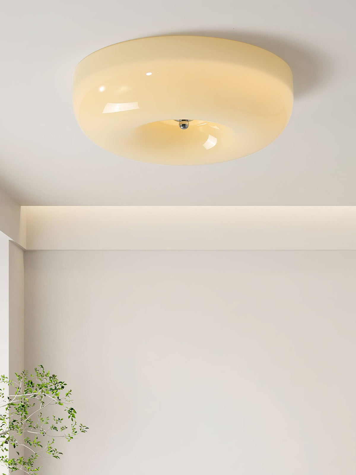 Velisiel Kronleuchter Cream Pudding aus mundgeblasenem Glas