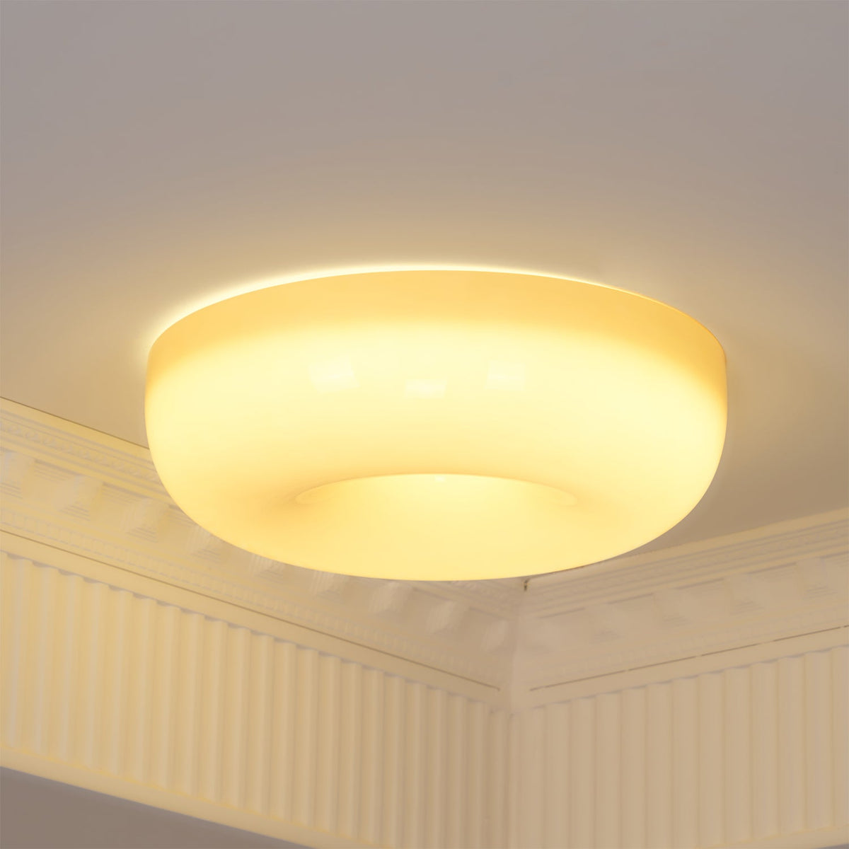 Velisiel Kronleuchter Cream Pudding aus mundgeblasenem Glas