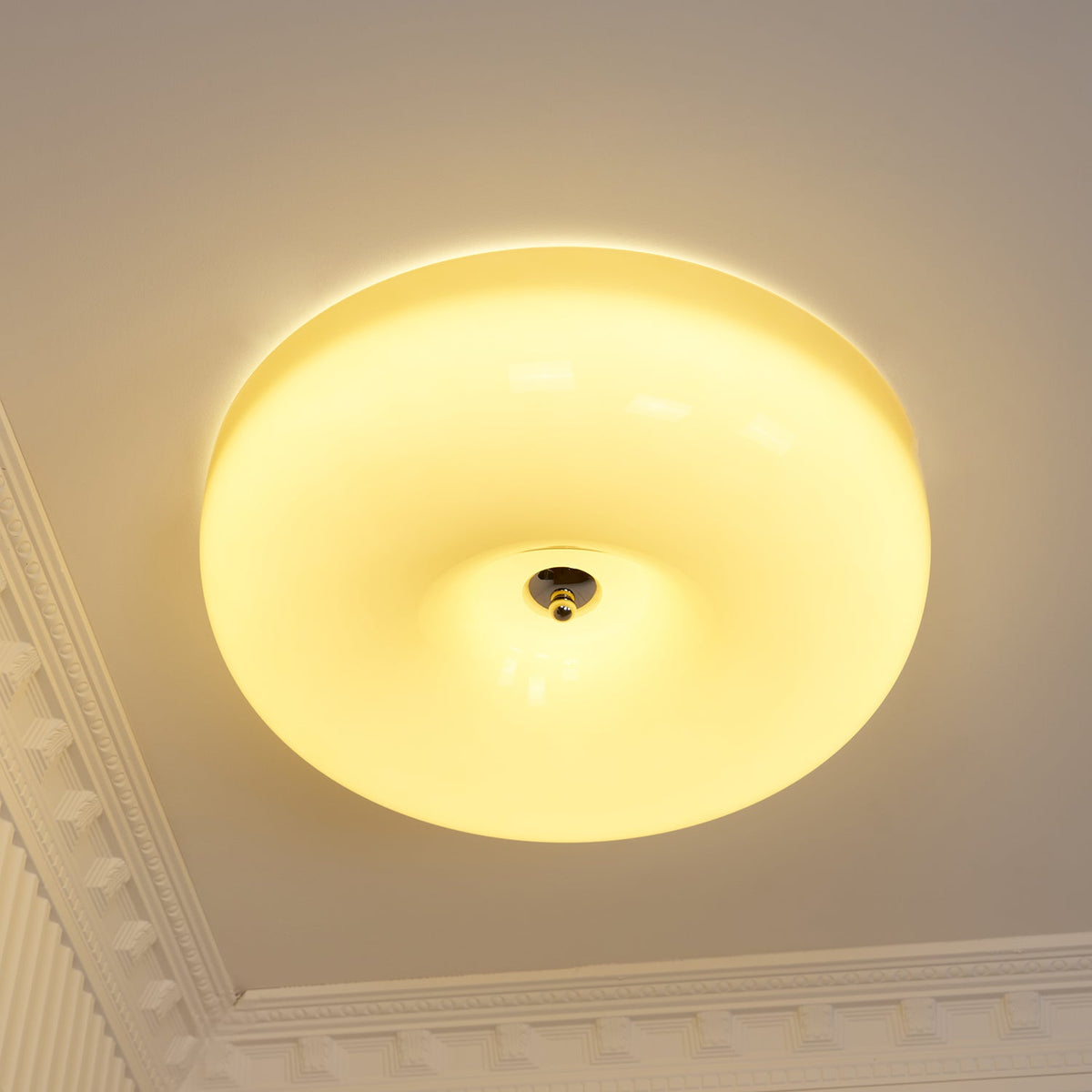 Velisiel Kronleuchter Cream Pudding aus mundgeblasenem Glas