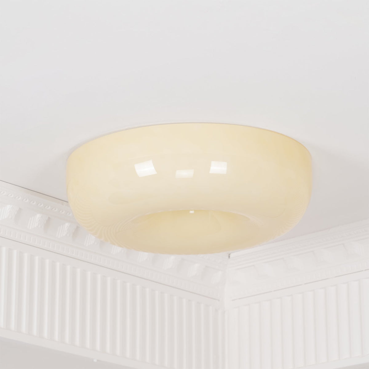 Velisiel Kronleuchter Cream Pudding aus mundgeblasenem Glas