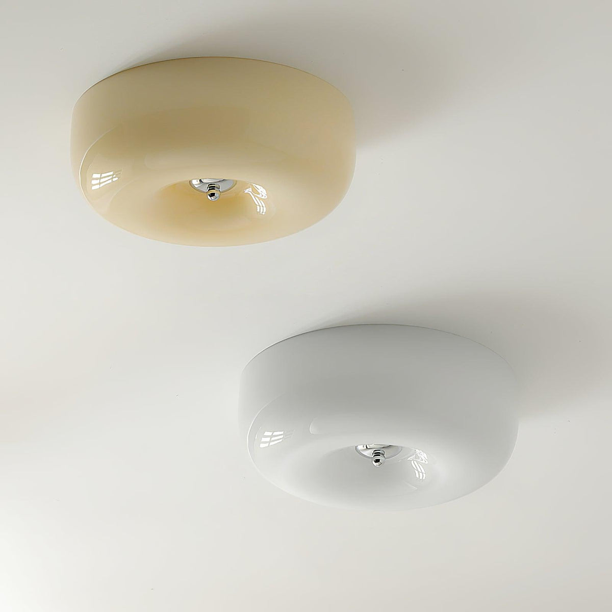 Cam zeitgenössische minimalistische Swirl-Glas-Deckenleuchte