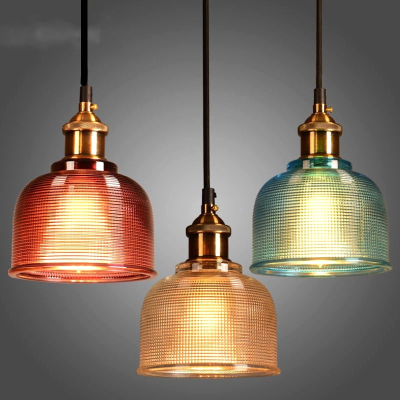 Valentina Vintage LED Pendelleuchte Schlafzimmer/Wohnzimmer Metall/Glas