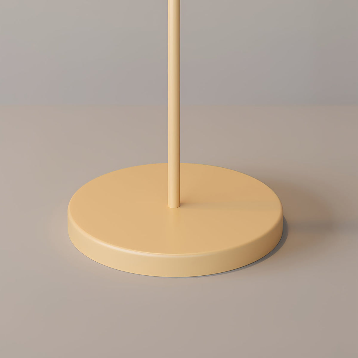 Fyrel Minimalistische Stoff-Stehleuchte in Creme & Hellgelb