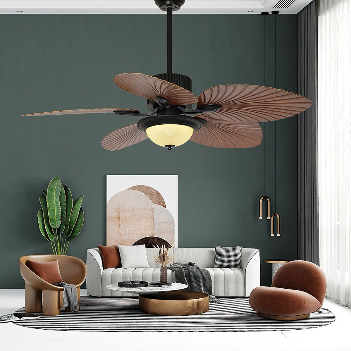 Viraalel Deckenventilator mit Beleuchtung