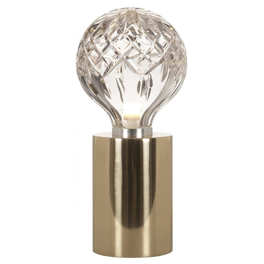 Lyrician Messing-Glas-Industrie-Tischlampe