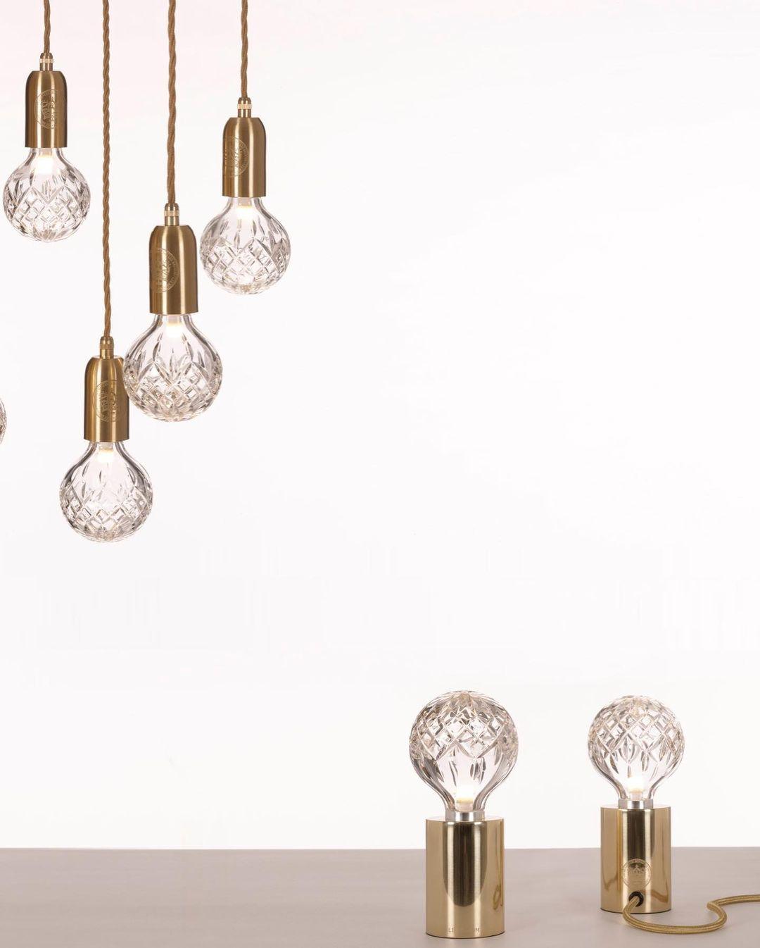 Lyrician Messing-Glas-Industrie-Tischlampe