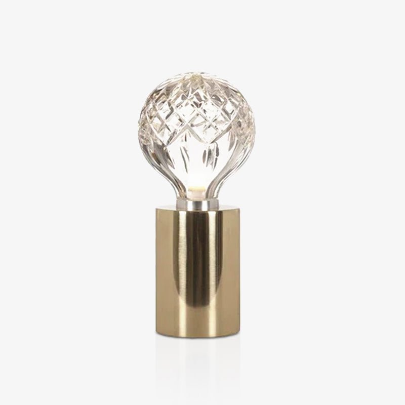 Lyrician Messing-Glas-Industrie-Tischlampe