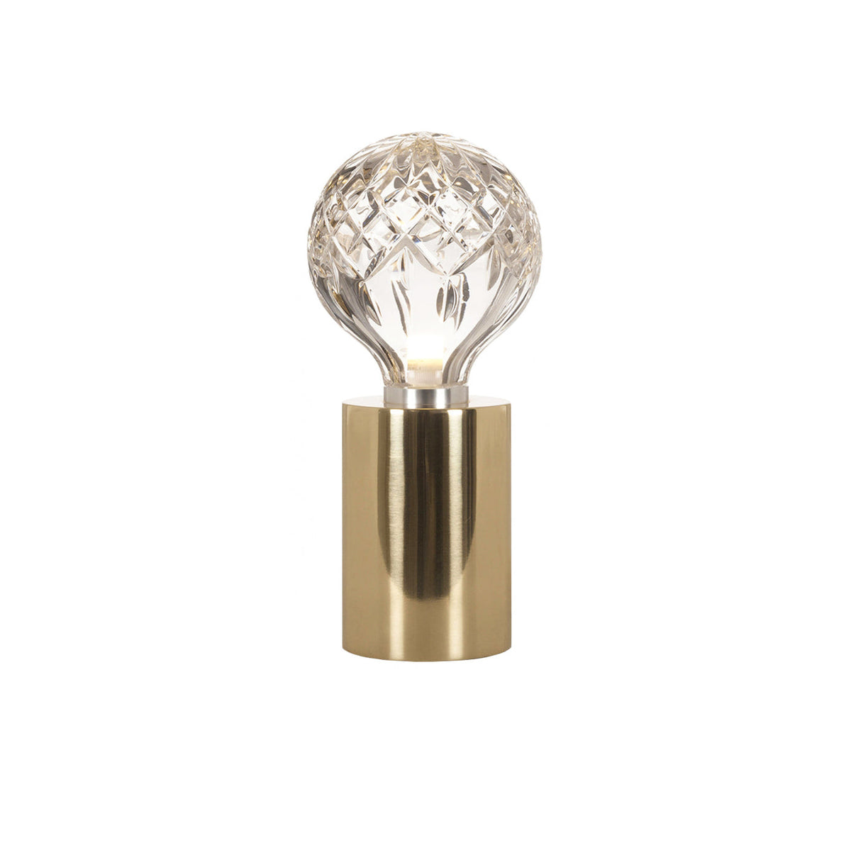 Lyrician Messing-Glas-Industrie-Tischlampe