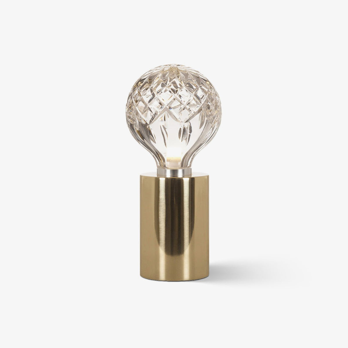 Lyrician Messing-Glas-Industrie-Tischlampe