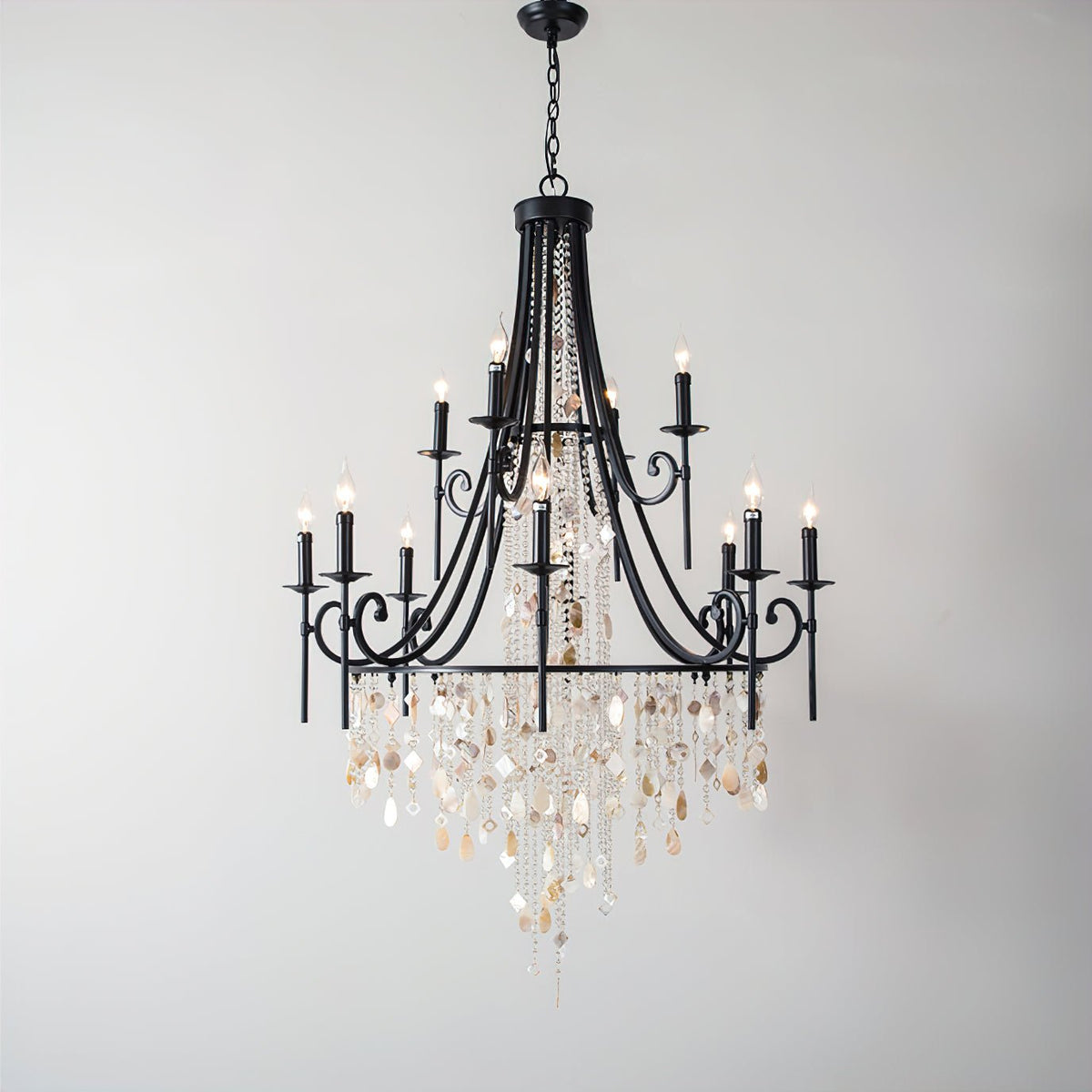 Sorvexa Kronleuchter luxuriöse Schale Kristall Retro