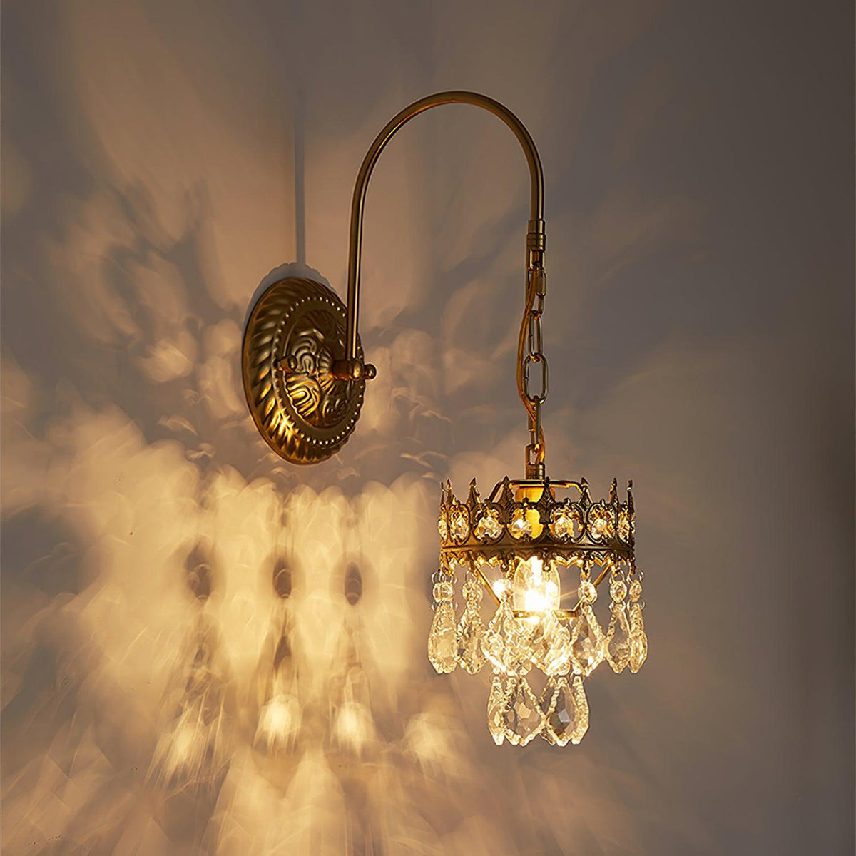 Ivmarila Wandleuchte aus Kristall im nordischen Kunststil Kronleuchter-Design