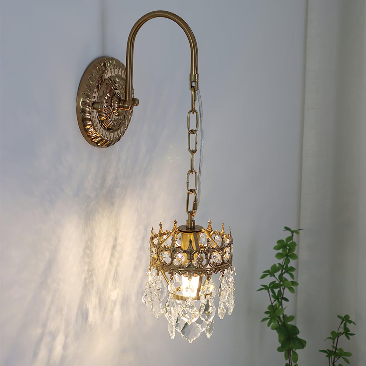 Ivmarila Wandleuchte aus Kristall im nordischen Kunststil Kronleuchter-Design