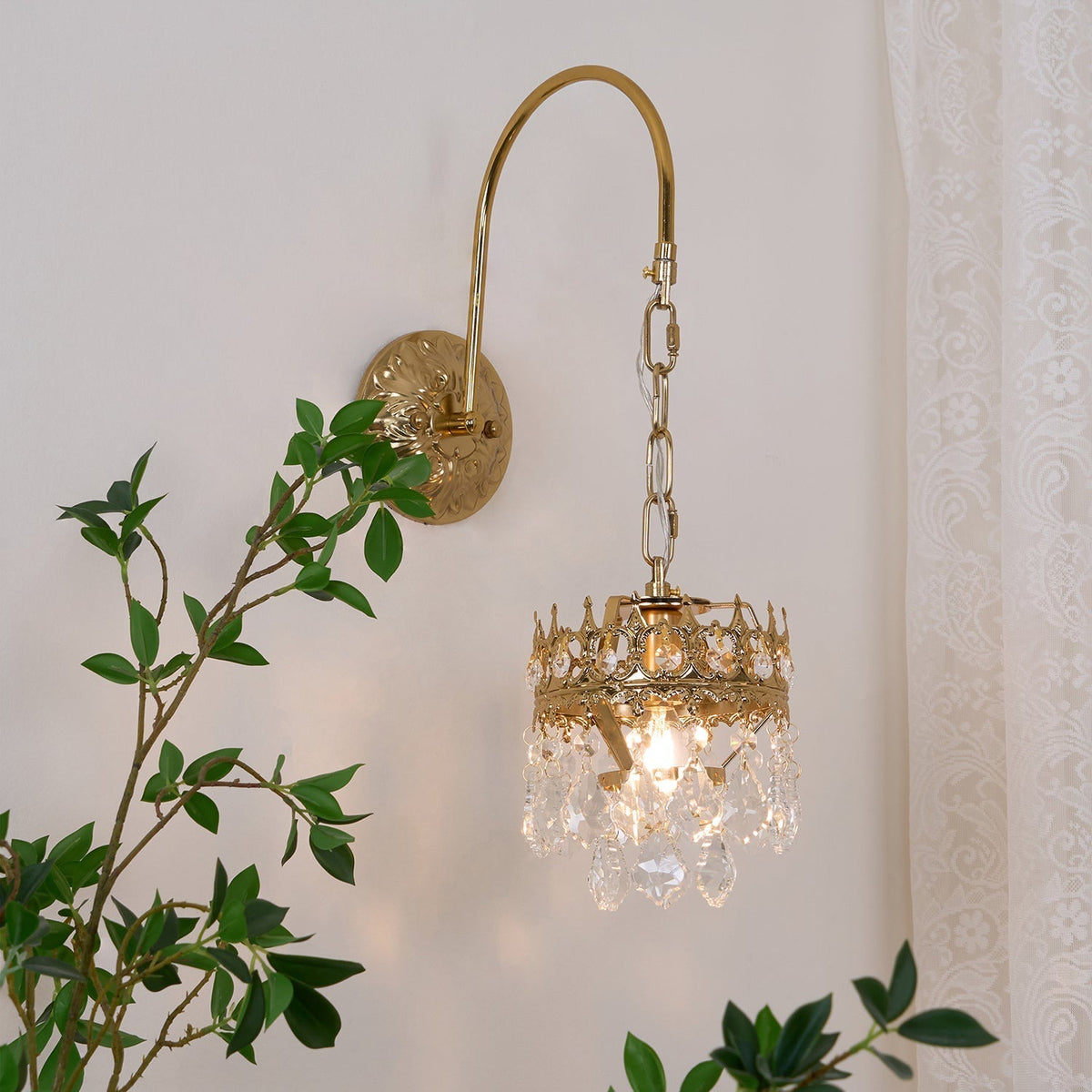 Ivmarila Wandleuchte aus Kristall im nordischen Kunststil Kronleuchter-Design