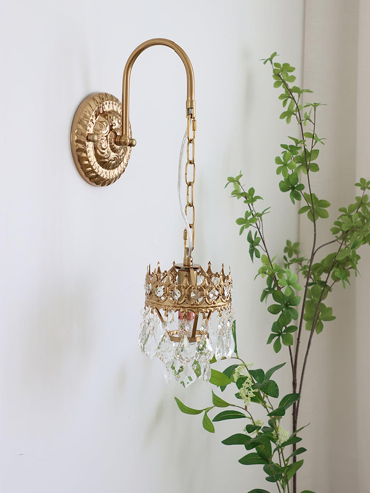 Ivmarila Wandleuchte aus Kristall im nordischen Kunststil Kronleuchter-Design