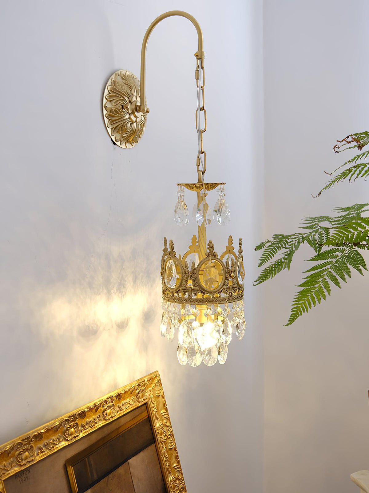 Kristall Crown Wandleuchte
