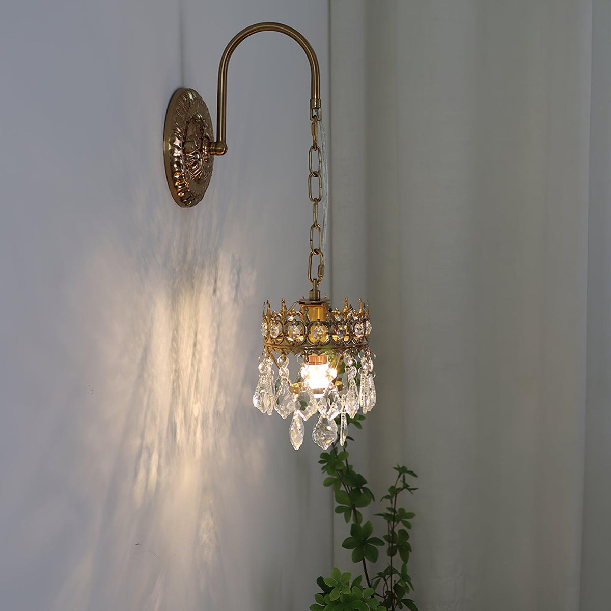 Ivmarila Wandleuchte aus Kristall im nordischen Kunststil Kronleuchter-Design