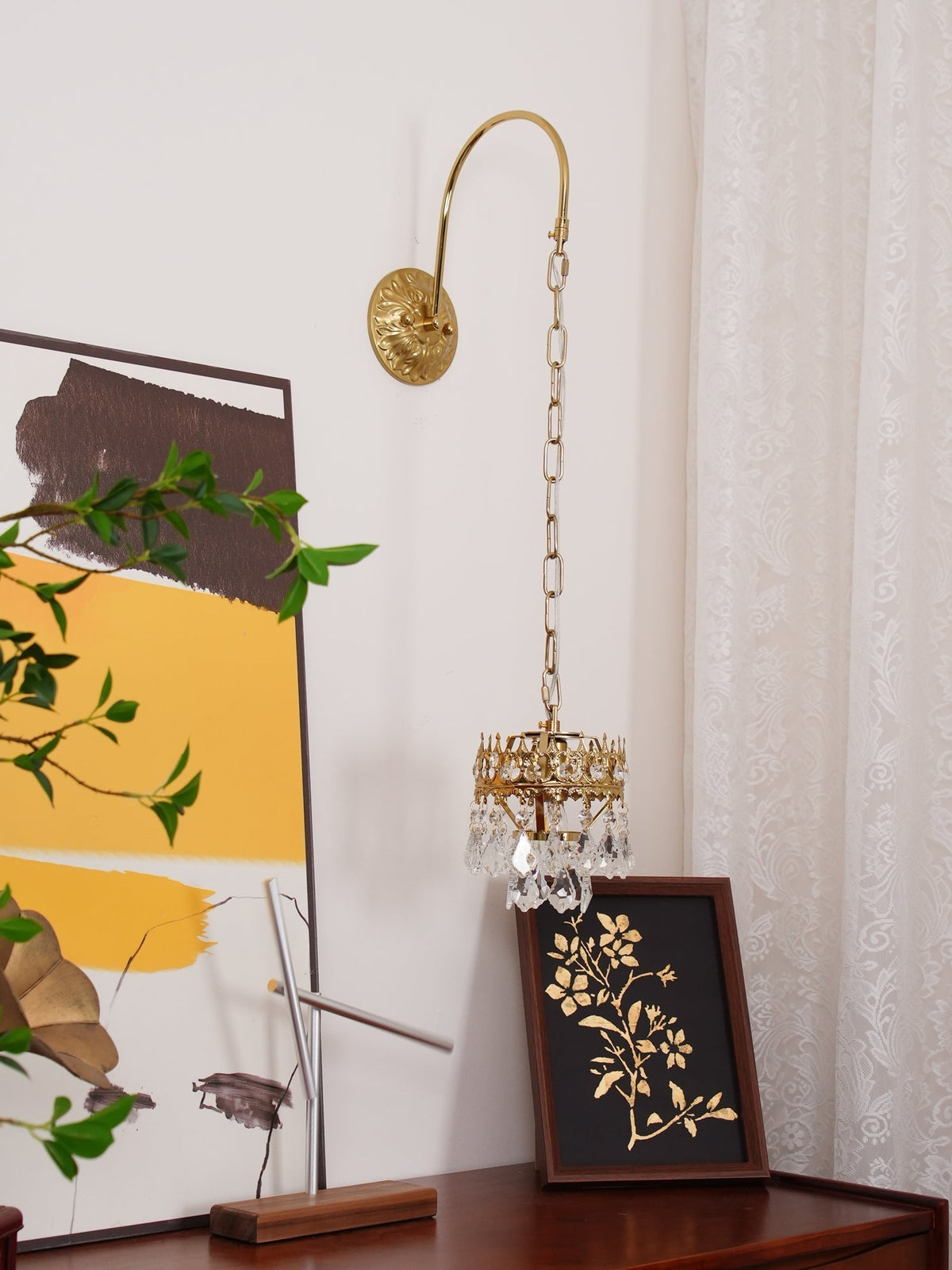 Ivmarila Wandleuchte aus Kristall im nordischen Kunststil Kronleuchter-Design