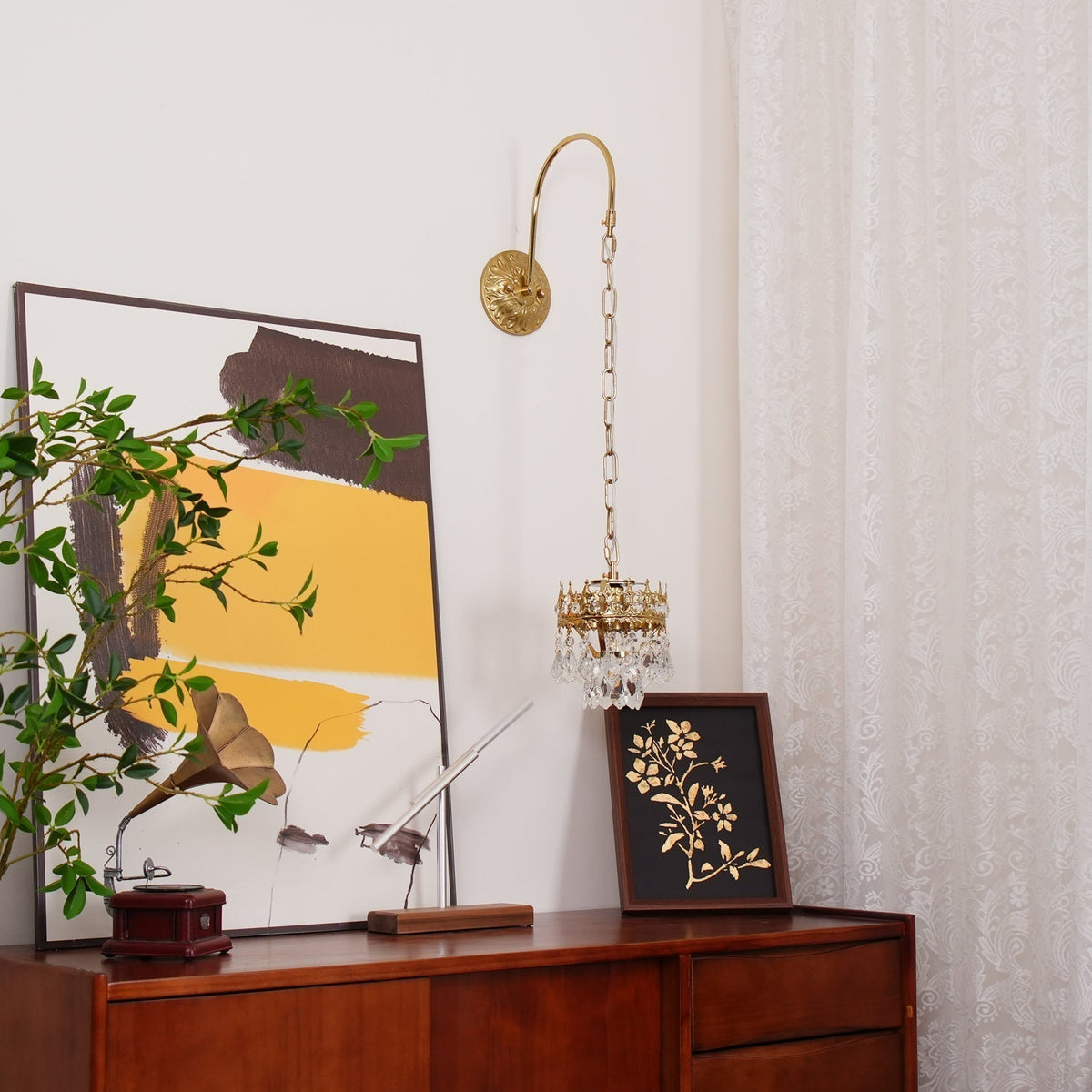 Ivmarila Wandleuchte aus Kristall im nordischen Kunststil Kronleuchter-Design