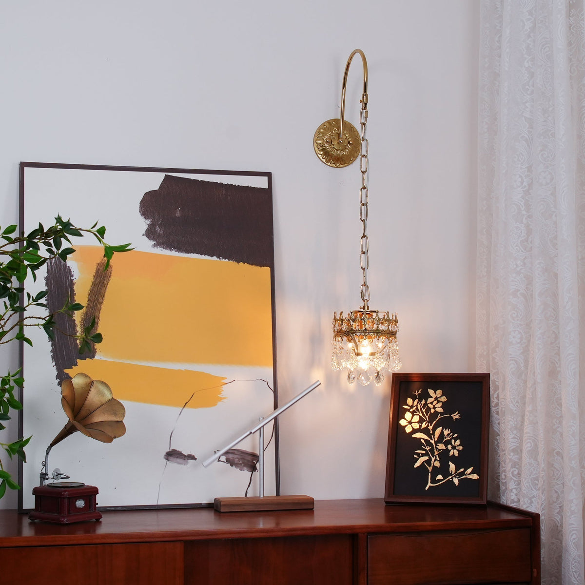 Ivmarila Wandleuchte aus Kristall im nordischen Kunststil Kronleuchter-Design
