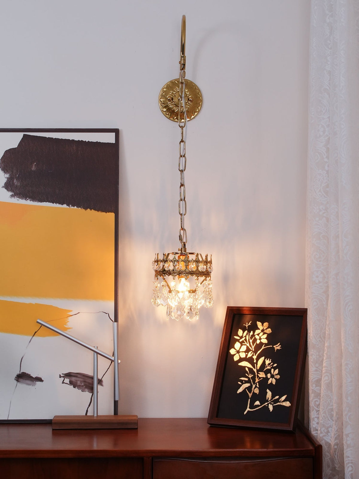 Ivmarila Wandleuchte aus Kristall im nordischen Kunststil Kronleuchter-Design