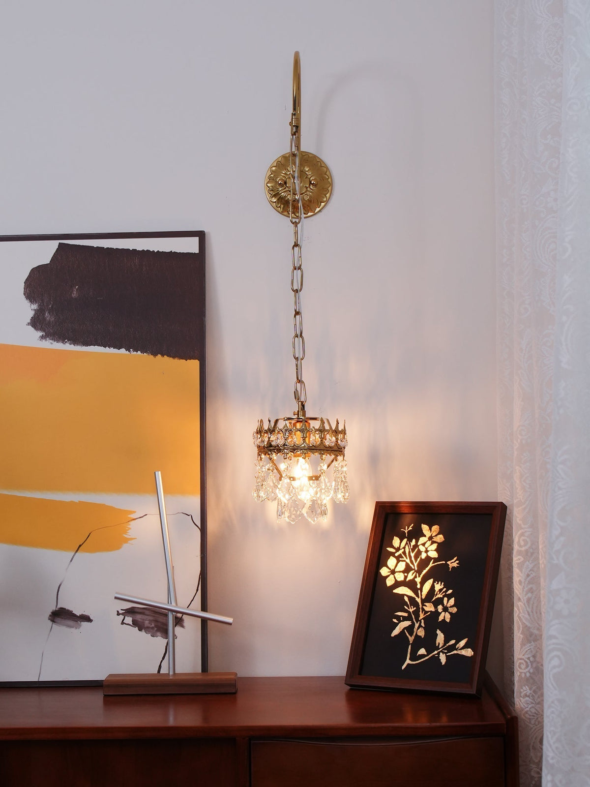 Ivmarila Wandleuchte aus Kristall im nordischen Kunststil Kronleuchter-Design