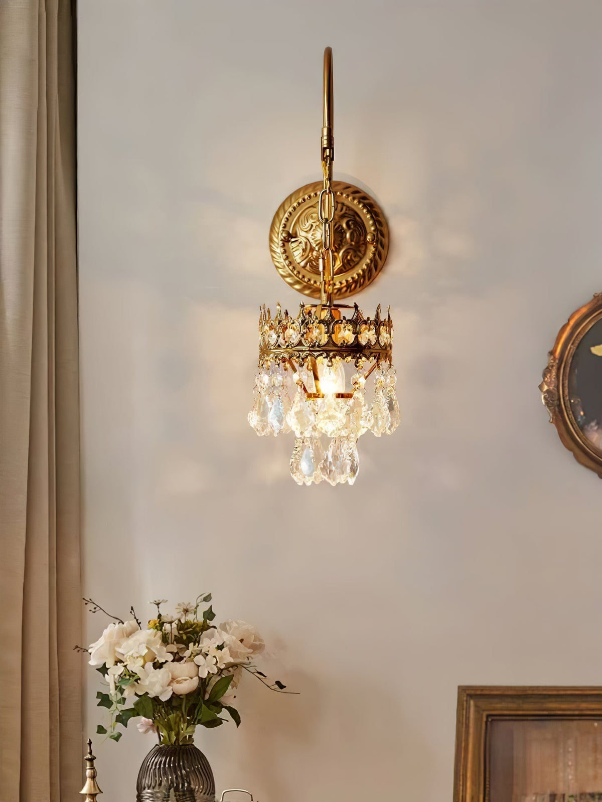 Ivmarila Wandleuchte aus Kristall im nordischen Kunststil Kronleuchter-Design