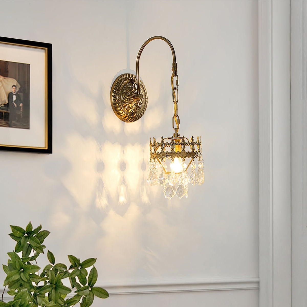 Ivmarila Wandleuchte aus Kristall im nordischen Kunststil Kronleuchter-Design