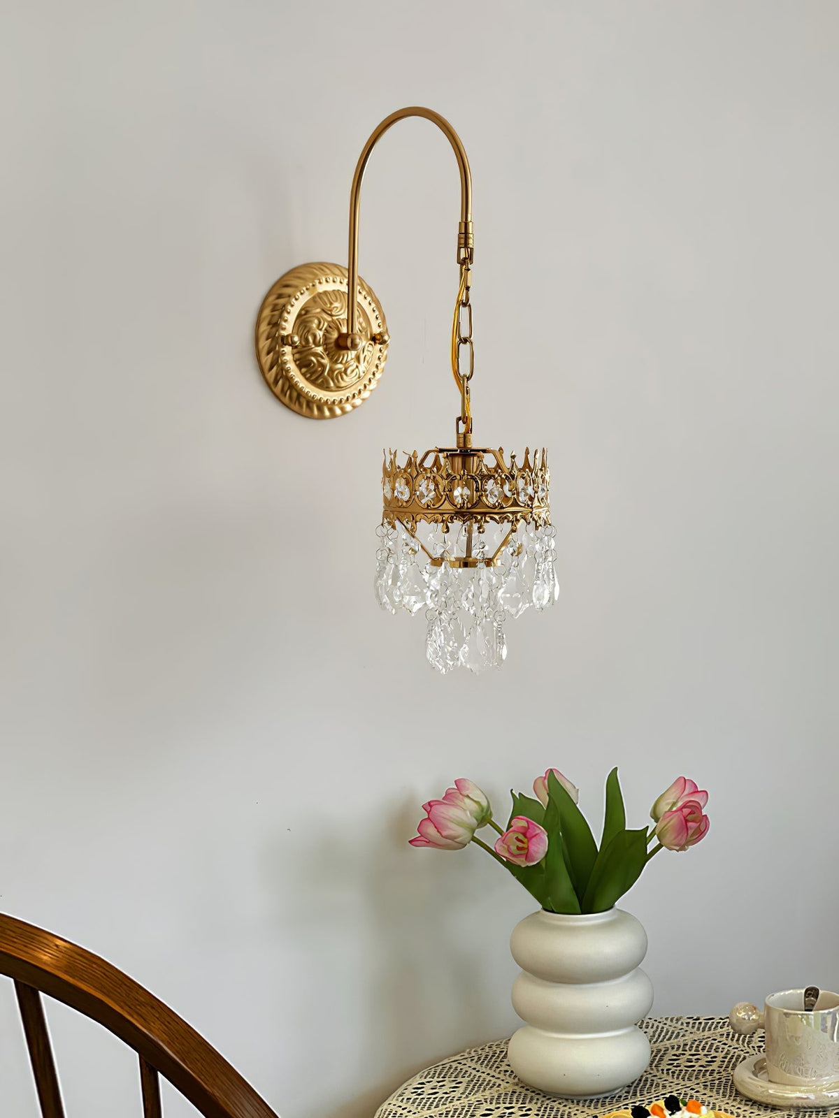 Ivmarila Wandleuchte aus Kristall im nordischen Kunststil Kronleuchter-Design