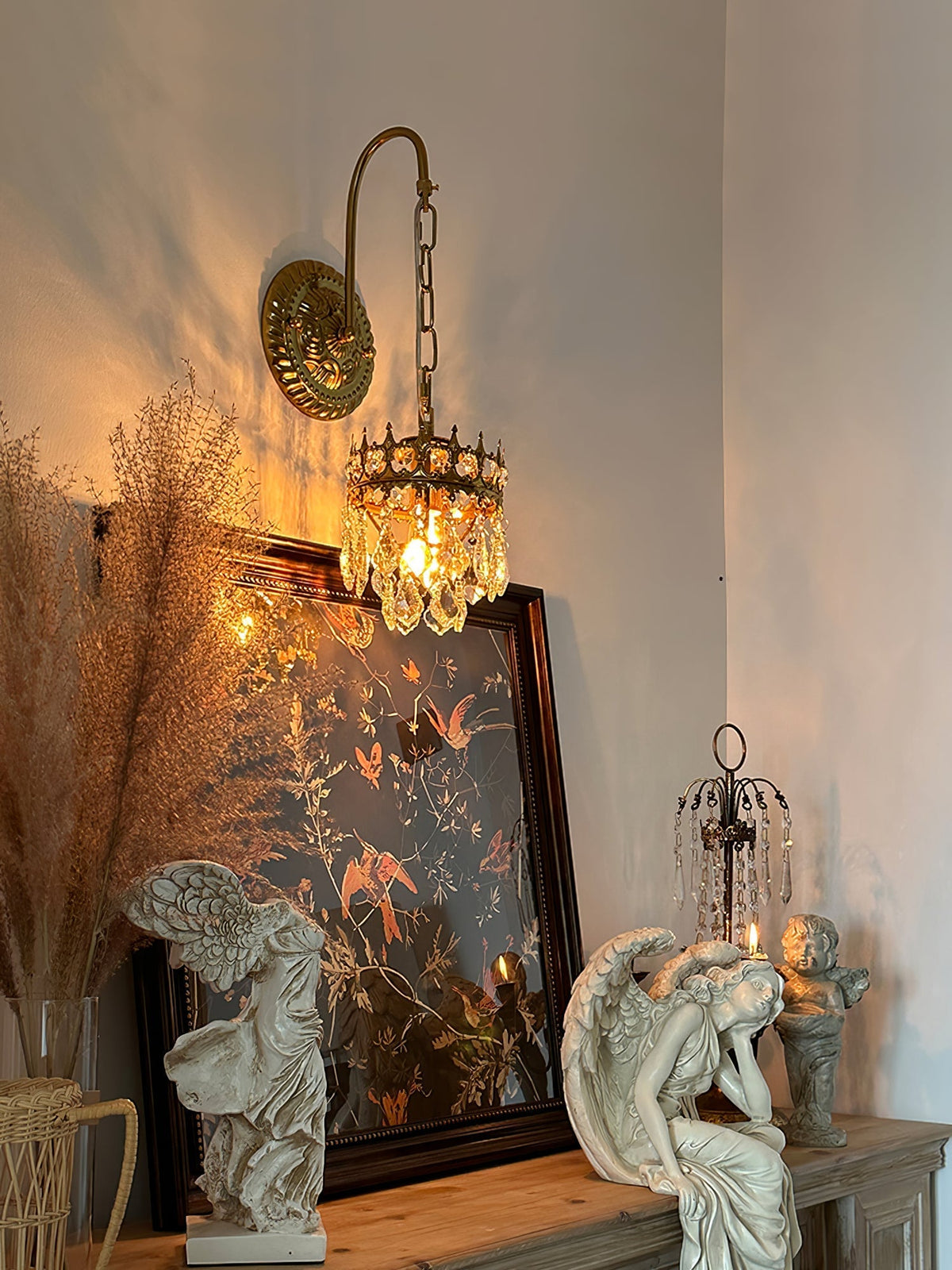 Ivmarila Wandleuchte aus Kristall im nordischen Kunststil Kronleuchter-Design