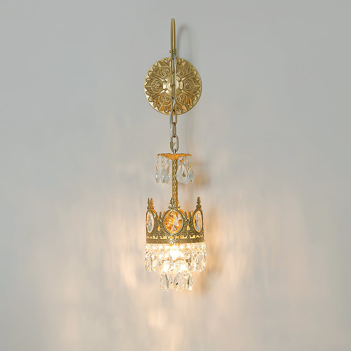 Kristall Crown Wandleuchte