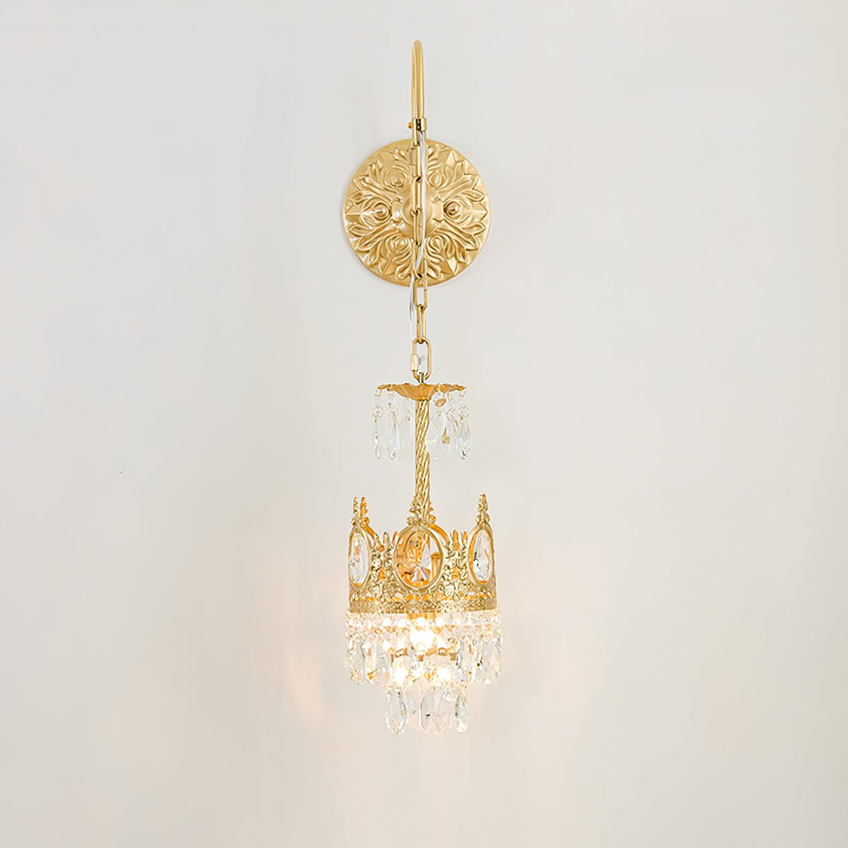 Kristall Crown Wandleuchte