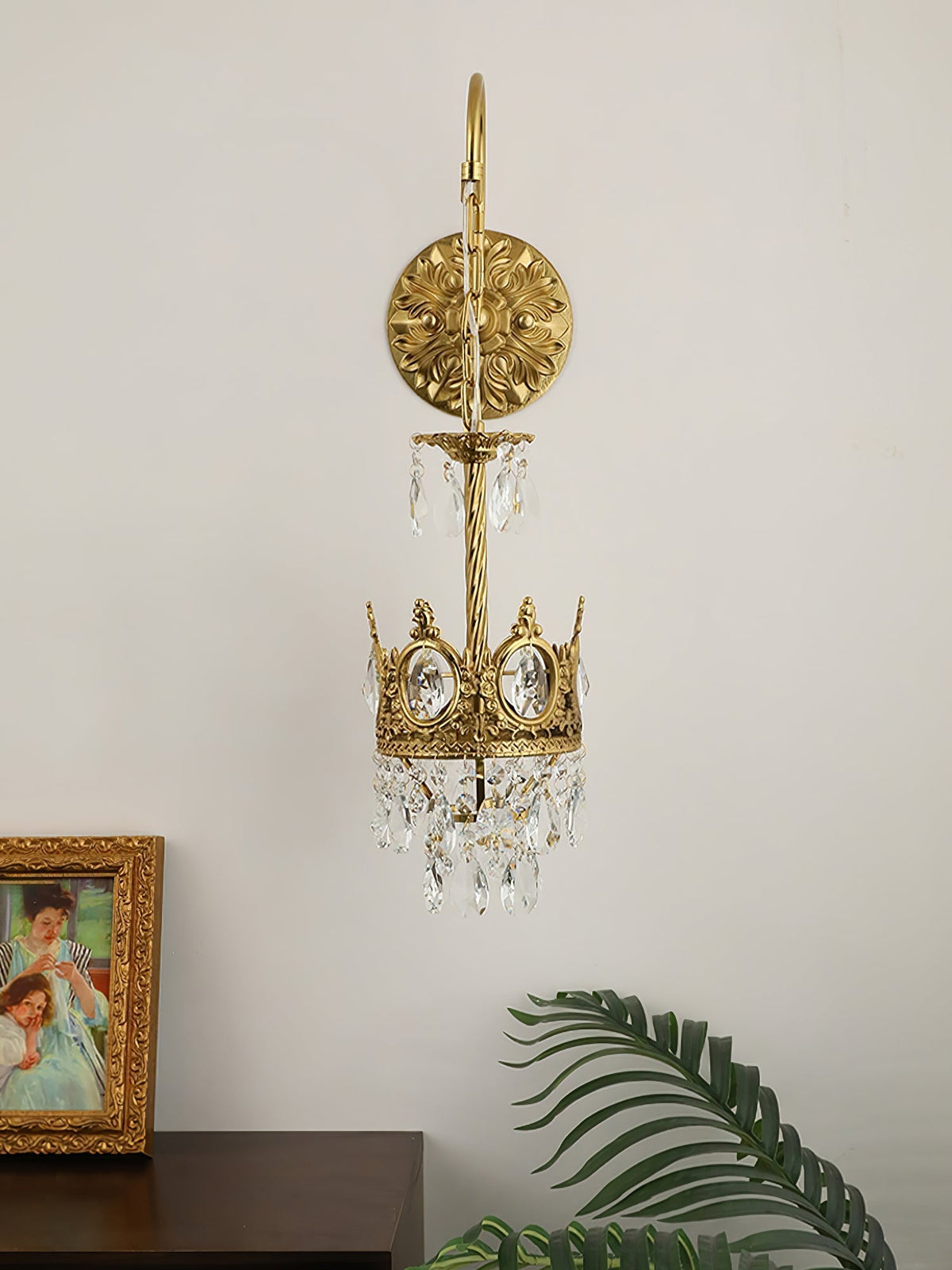 Kristall Crown Wandleuchte