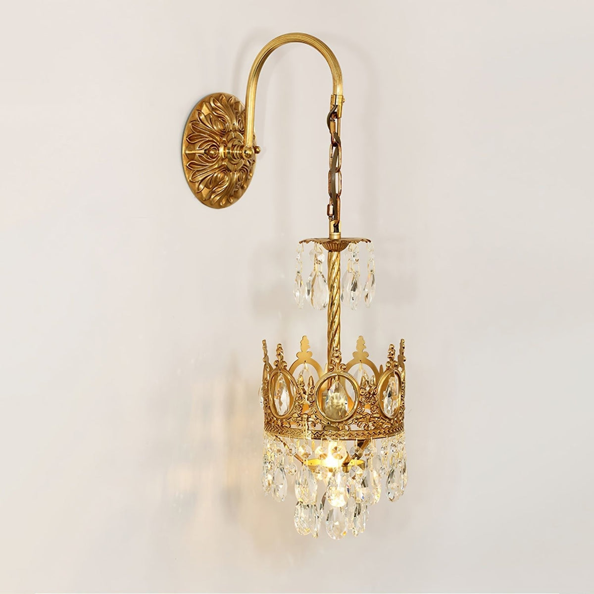 Kristall Crown Wandleuchte