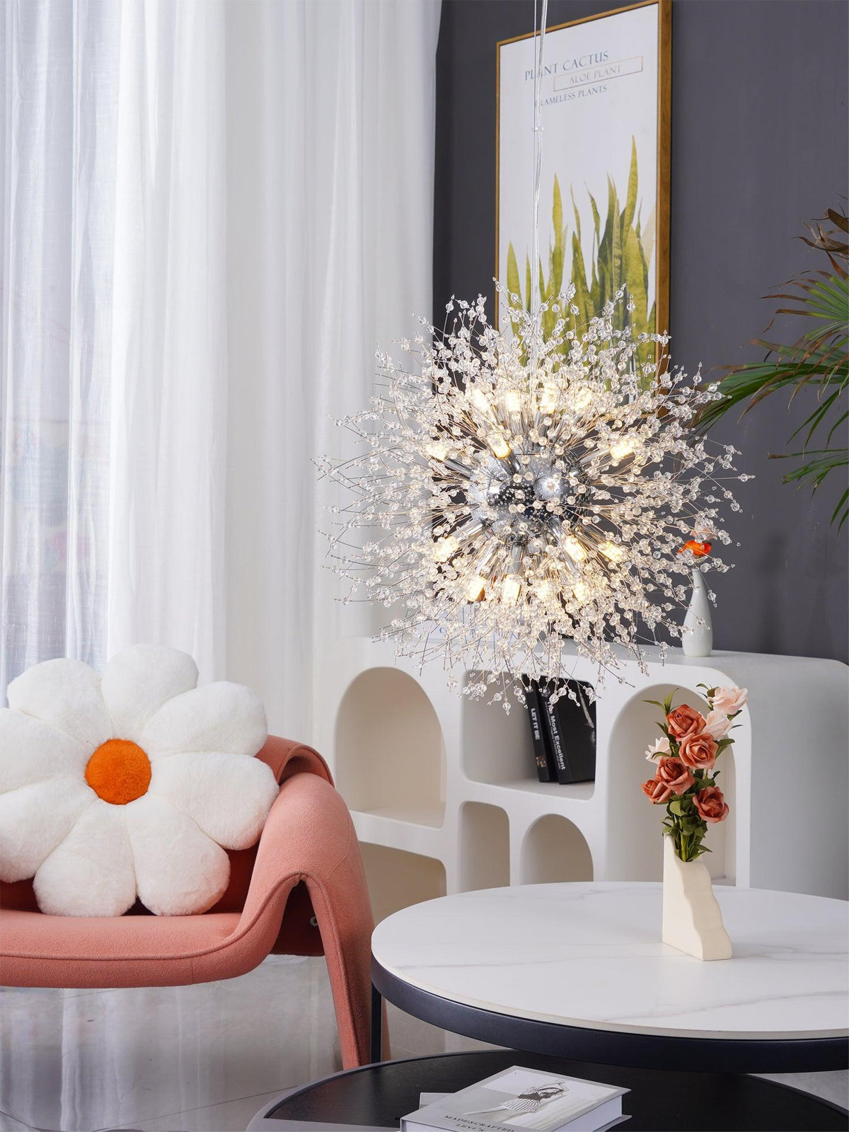 Haze Kronleuchter Kristall Dandelion mit Kristallen