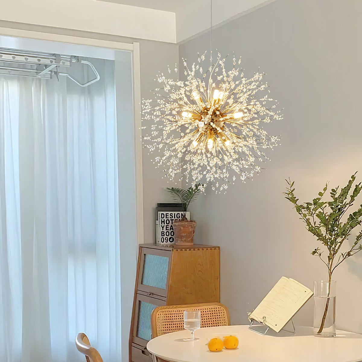 Haze Kronleuchter Kristall Dandelion mit Kristallen