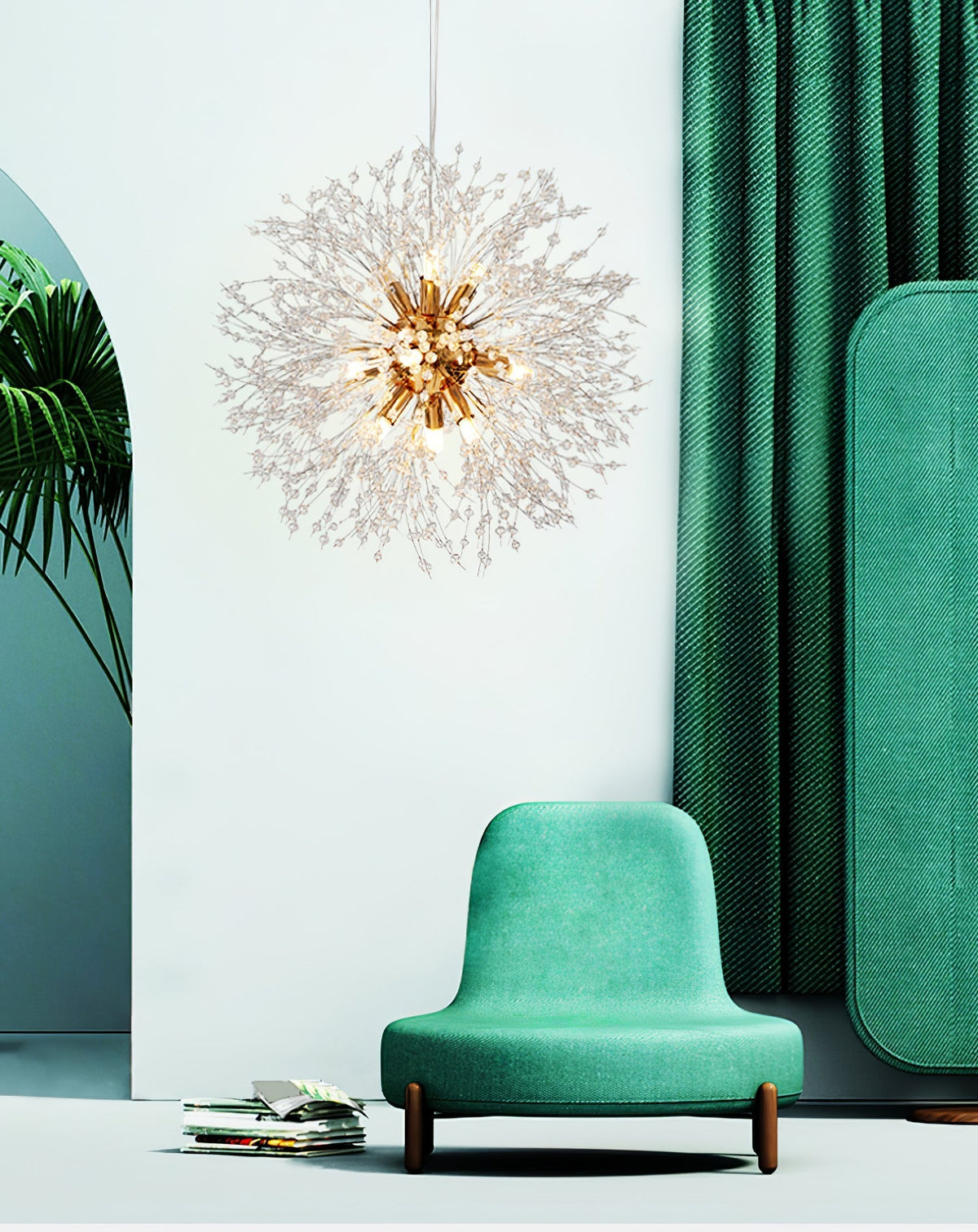 Haze Kronleuchter Kristall Dandelion mit Kristallen