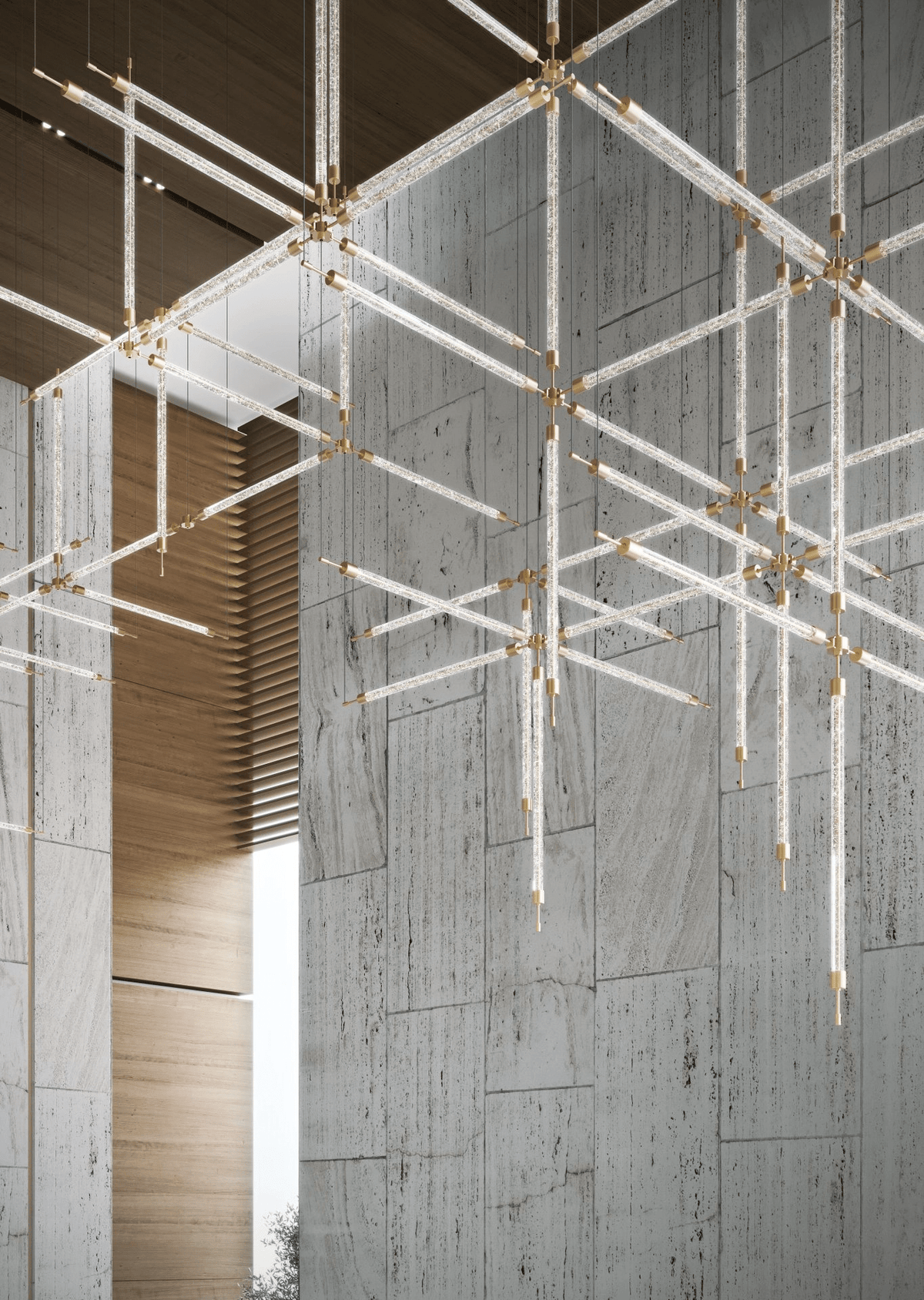 CrystalGrid Kronleuchter Architekturmatrix anpassen