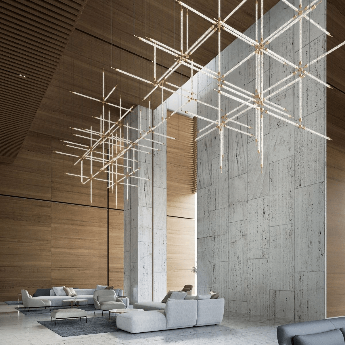 CrystalGrid Kronleuchter Architekturmatrix anpassen