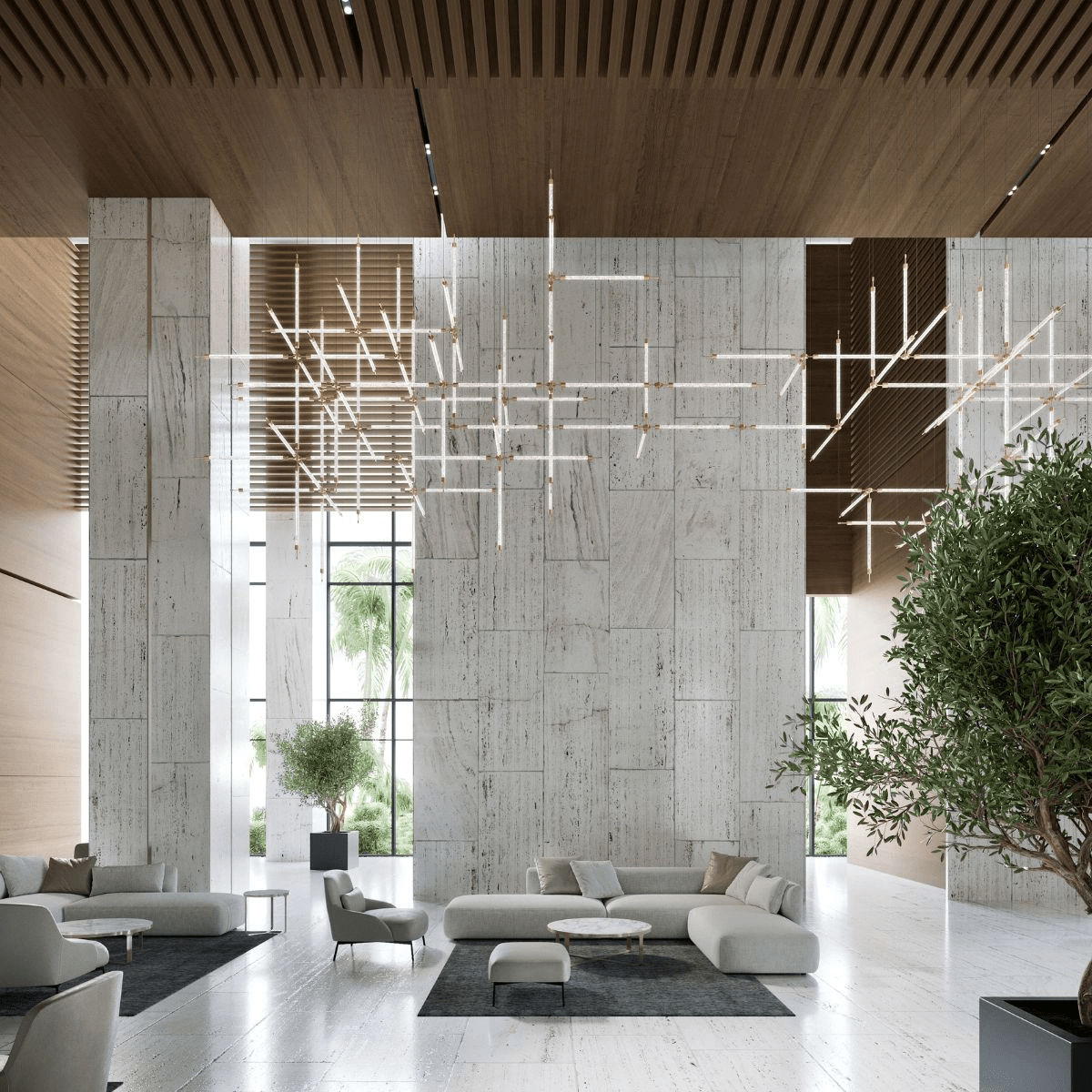 CrystalGrid Kronleuchter Architekturmatrix anpassen