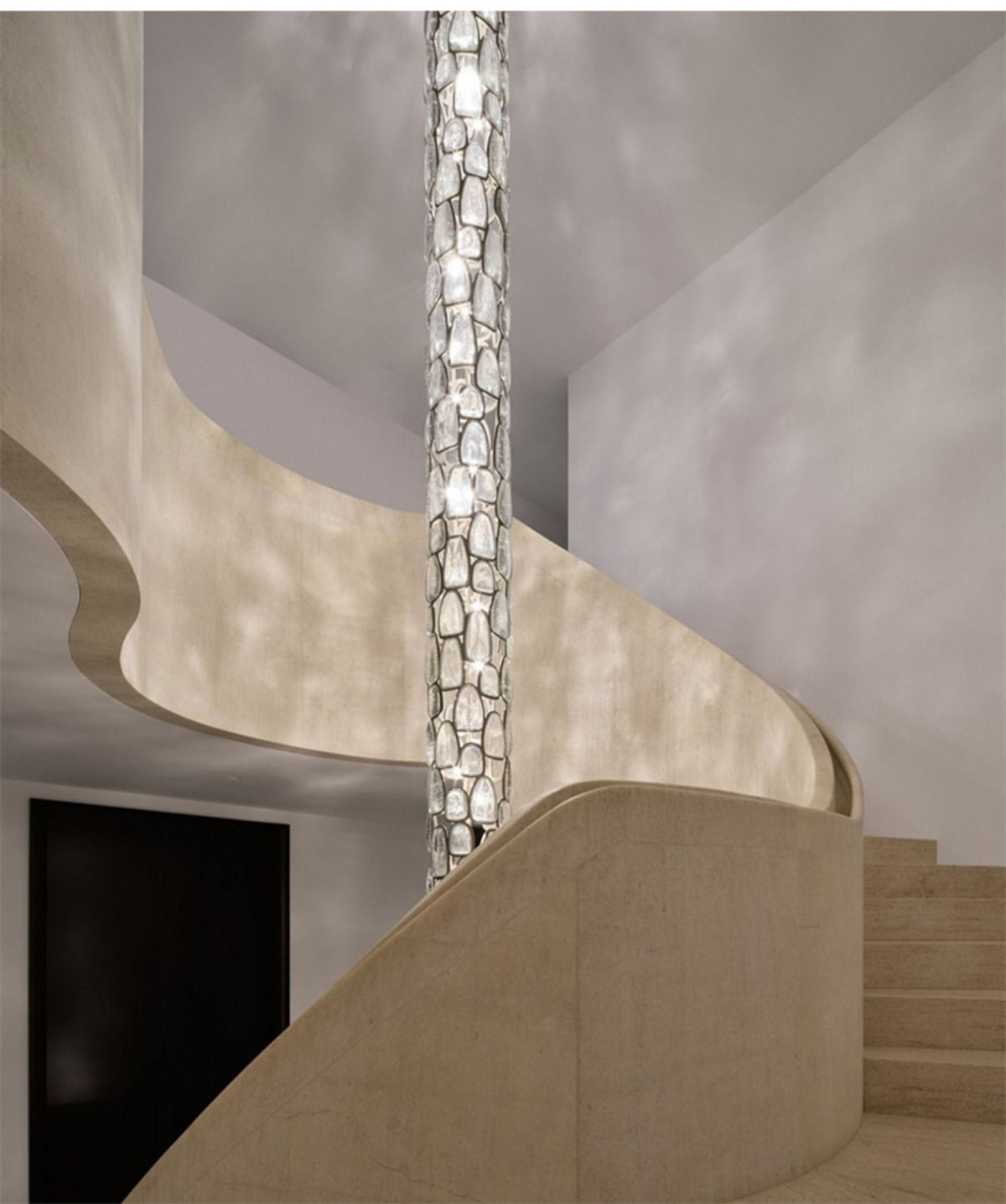 Kristall-Mosaik-Säulen-Kronleuchter