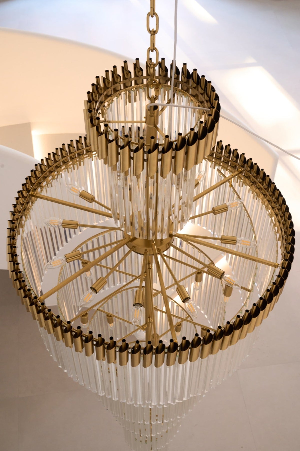 Eurmirila Kristall-Spiral-Kronleuchter