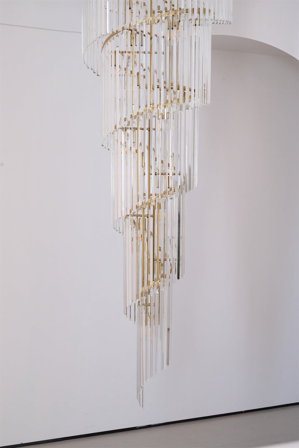 Eurmirila Kristall-Spiral-Kronleuchter