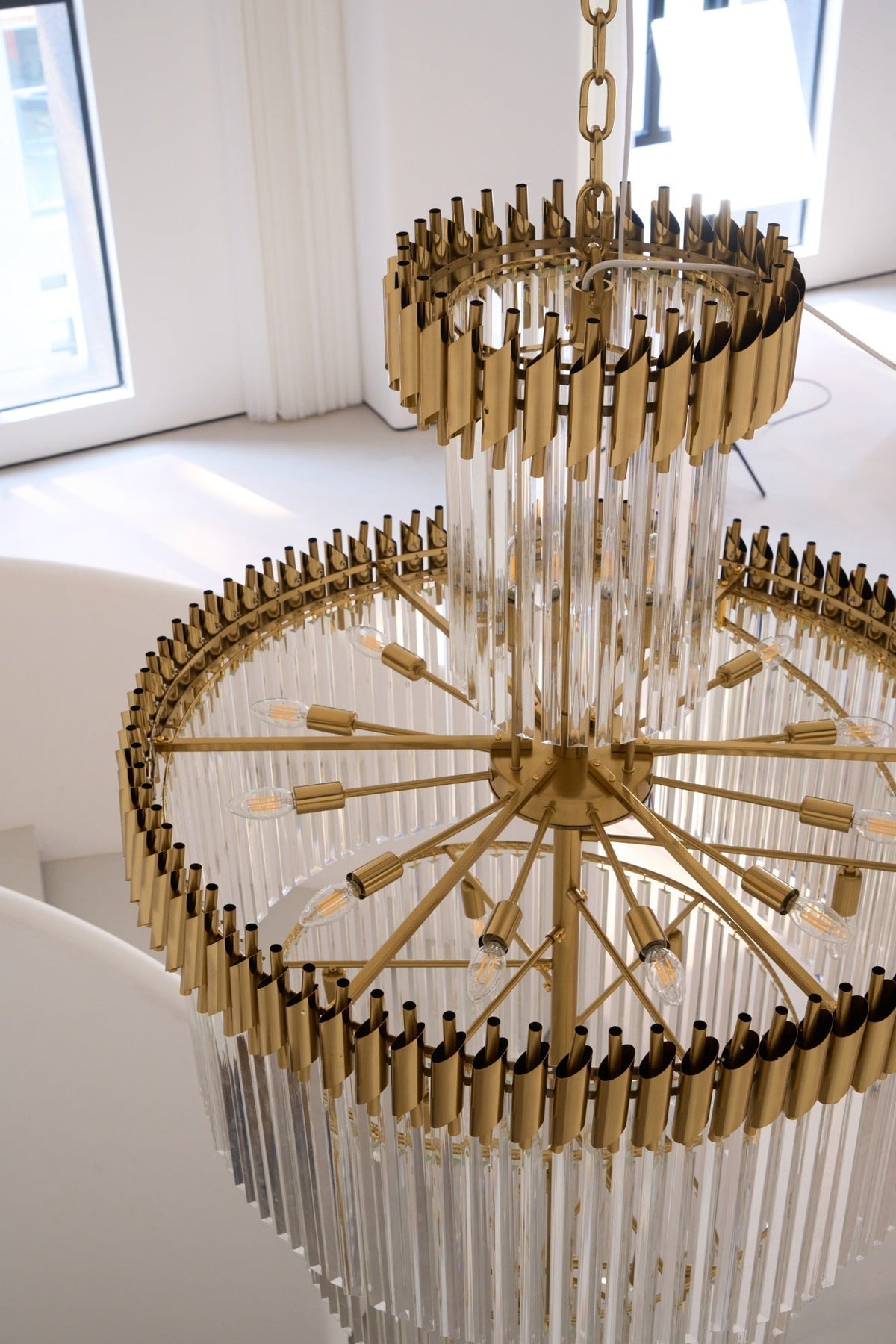 Eurmirila Kristall-Spiral-Kronleuchter