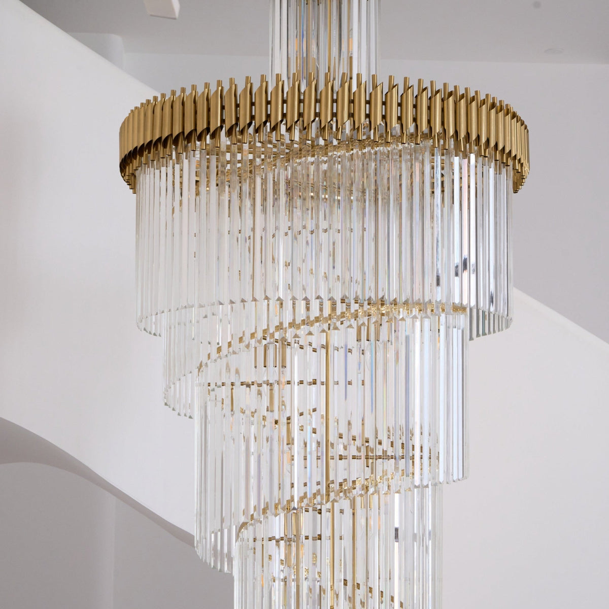 Eurmirila Kristall-Spiral-Kronleuchter