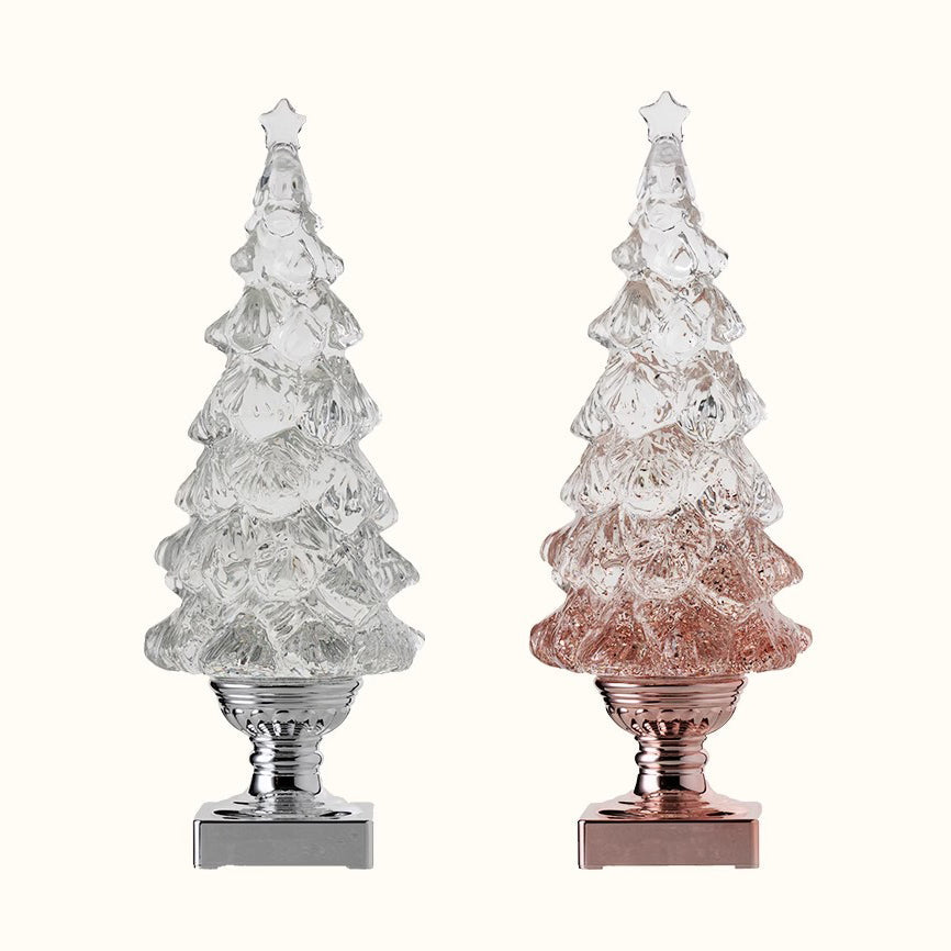 Kristall-Weihnachtsbaum-Tischleuchte (eingebaute Batterie)