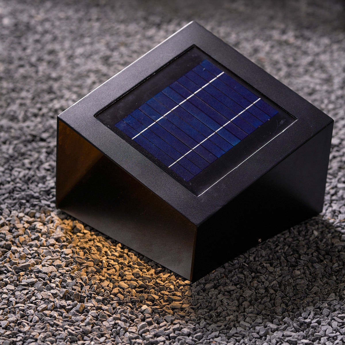Evsore einzigartige Solar-Außenleuchte im Kubus-Design für den Garten