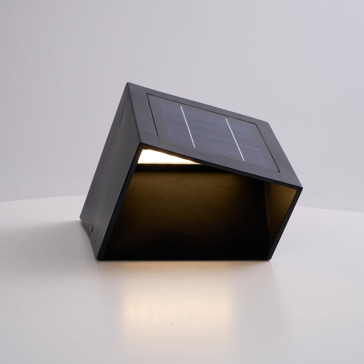 Evsore einzigartige Solar-Außenleuchte im Kubus-Design für den Garten