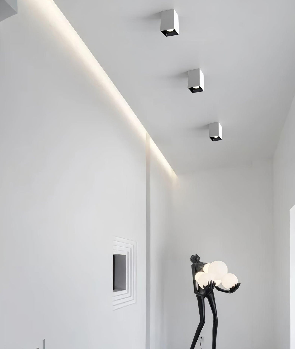 Orelaniella Deckenleuchte Cube Square Schwarz Spotlight